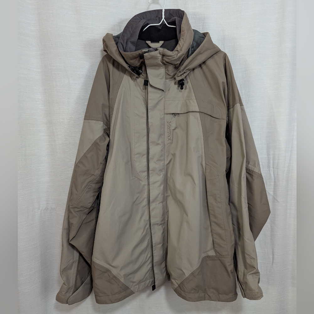NWT Men's Marmot Hoback Water Proof Ski Jacket Sz L In Bark